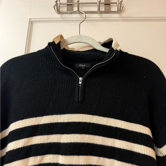 Rails Tessa Sweater in Onyx Ivory Stripe - Picture 4 of 4
